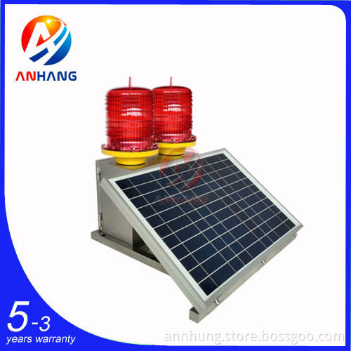 Medium-intensity Double Solar Aviation Obstruction Light